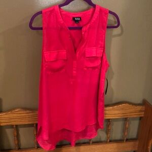 High-Low Pink Tank Top